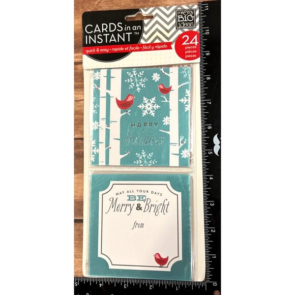 CEL-06 Cards in an Instant Magic Holiday Greeting Card Making Kit 24 Pieces - Picture 3 of 3